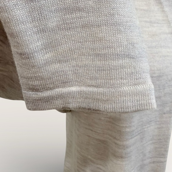 Eileen Fisher Women’s XXS Sea Salt Grey Open Front 100% Merino Wool Cardigan NWT - Picture 3 of 12